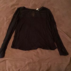 H&M Black Long Sleeve Shirt